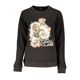 Cavalli Class Black Cotton Women Sweater