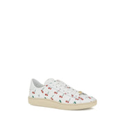 Valentino Garavani White Calf Leather Bos Taurus Low Top Sneakers