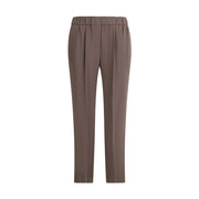 Brunello Cucinelli Gray Acetate Casual Pants