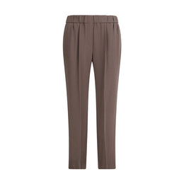 Brunello Cucinelli Gray Acetate Casual Pants