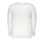 Cavalli Class White Cotton Men Sweater
