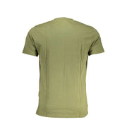 Cavalli Class Green Cotton T-Shirt