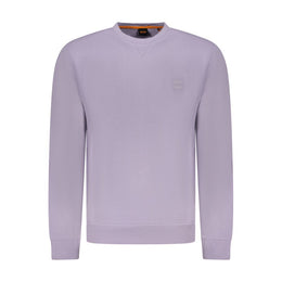 Hugo Boss Purple Cotton Men Sweater