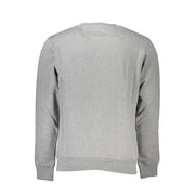 La Martina Gray Cotton Men Sweatshirt