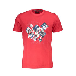 Cavalli Class Red Cotton Men T-Shirt