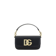 Dolce & Gabbana Black Calf Leather Bos Taurus Handbag