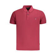 Napapijri Red Cotton Men Polo Shirt