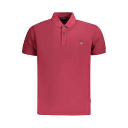 Napapijri Red Cotton Men Polo Shirt