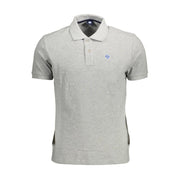 North Sails Gray Cotton Polo Shirt