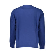 North Sails Blue Cotton Men Sweater