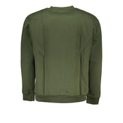 Cavalli Class Green Cotton Men Sweater
