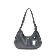 Ganni Black Lyocell Shoulder Bag