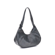Ganni Black Lyocell Shoulder Bag