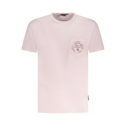 Napapijri Pink Cotton Men T-Shirt