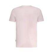 Napapijri Pink Cotton Men T-Shirt