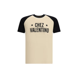 Valentino Cream Cotton T-Shirt
