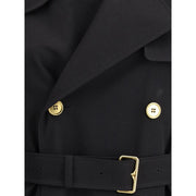 Burberry Black Cotton Coat