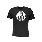 North Sails Black Cotton Men T-Shirt