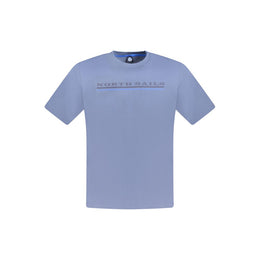 North Sails Blue Cotton Men T-Shirt
