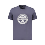 Napapijri Blue Cotton Men T-Shirt