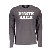 North Sails Brown Cotton Men T-Shirt