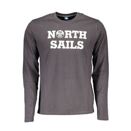 North Sails Brown Cotton Men T-Shirt