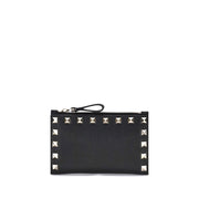 Valentino Garavani Black Calf Leather Bos Taurus Wallet