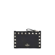 Valentino Garavani Black Calf Leather Bos Taurus Wallet