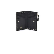Valentino Garavani Black Calf Leather Bos Taurus Wallet
