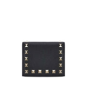 Valentino Garavani Black Calf Leather Bos Taurus Wallet