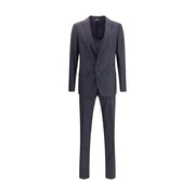 Dolce & Gabbana Black Fleece Wool Two-Piece Suit