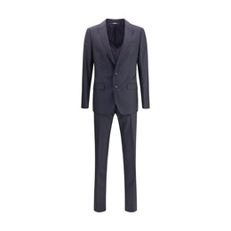 Dolce & Gabbana Black Fleece Wool Two-Piece Suit