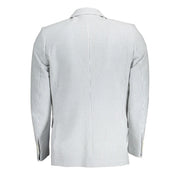 Gant White Cotton Men Jacket