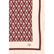 Valentino Garavani Red Silk Scarf