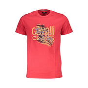 Cavalli Class Red Cotton T-Shirt