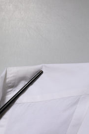 Dolce & Gabbana White GOLD Cotton Poplin Dress Formal Shirt