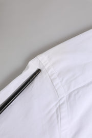 Dolce & Gabbana White Cotton Long Sleeves GOLD Formal Shirt