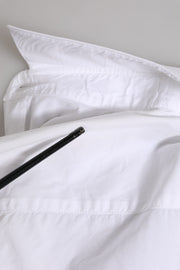 Dolce & Gabbana White GOLD Cotton Men Dress Formal Shirt