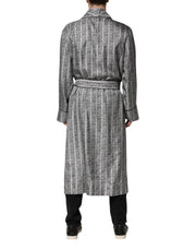 Dolce & Gabbana Multicolor Floral Robe Coat Wrap Jacket