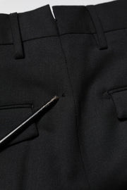 PT Torino Black Solid Formal Tapered Men Dress Pants