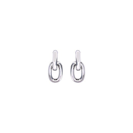 Rabanne Silver Resin Earrings