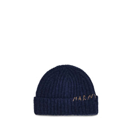 Marni Blue Wool Beanie