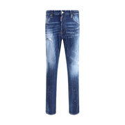 Dsquared² Blue Cotton Slim Fit Jeans