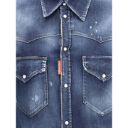 Dsquared² Blue Denim Shirt