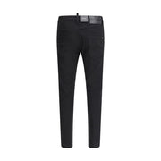 Dsquared² Black Cotton Straight-Leg Jeans