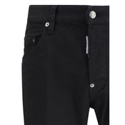 Dsquared² Black Cotton Straight-Leg Jeans