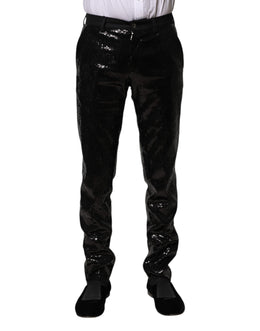 Dolce & Gabbana Black Sequined Embellishment Pants
