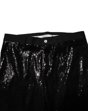 Dolce & Gabbana Black Sequined Embellishment Pants