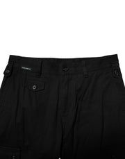 Dolce & Gabbana Black Cotton Formal Men Cropped Pants