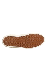 HIDE & JACK White Beige Lace Up Mid Top Casual Sneakers Shoes